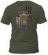 Celtic Cross American Flag T-shirt