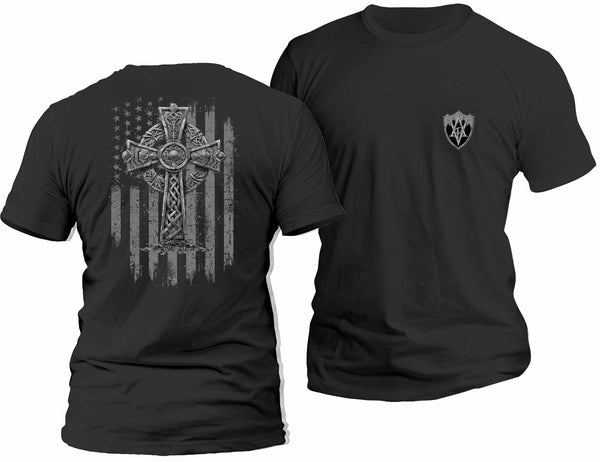 Celtic Cross and Flag T-Shirt