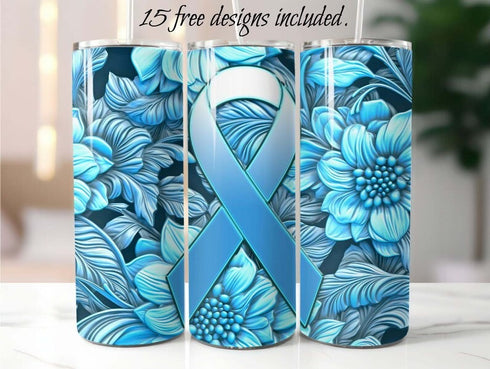 Cervical Cancer Awareness 20 oz Skinny Tumbler Sublimation Design