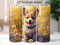 Corgi Puppy 20 oz Skinny Tumbler Sublimation Design