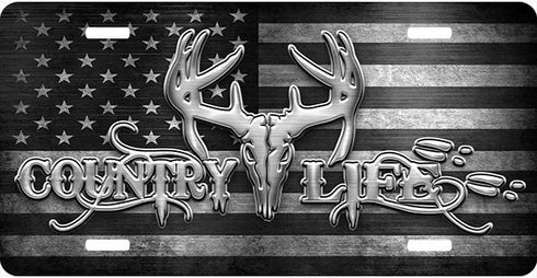 Country Life License Plate