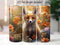 Cute Baby Fox 20 oz Skinny Tumbler Sublimation Design