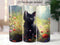 Cute Short Hair Black Kitten 20 oz Skinny Tumbler Sublimation Design