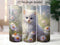 Cute White Kitten 20 oz Skinny Tumbler Sublimation Design