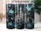 Dark Teal 3D Castle 20 oz Skinny Tumbler Sublimation Design