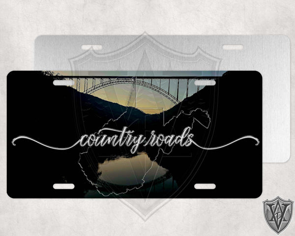 Darkness Falls New River Gorge License Plate