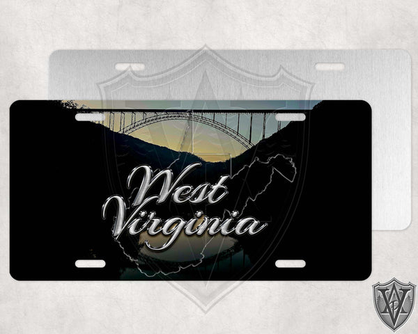 Darkness Falls West Virginia New River Gorge License Plate