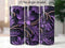 Deep Lavender Floral 20 oz Skinny Tumbler Sublimation Design