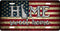 Delaware Tea Stained Flag Home Sweet Home License Plate