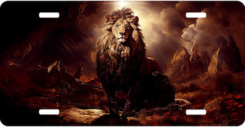Desert Lion License Plate