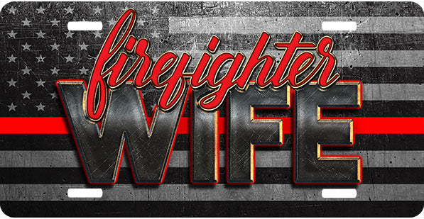 Firefighters Wife License Plate