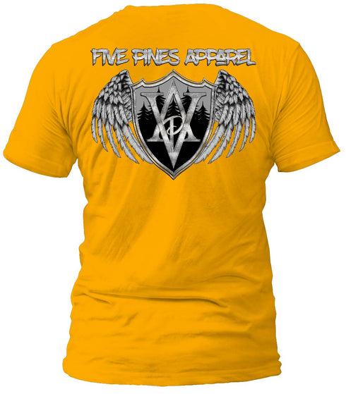 Five Pines Apparel Distressed Metal Logo T-Shirt