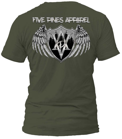 Five Pines Apparel Distressed Metal Logo T-Shirt