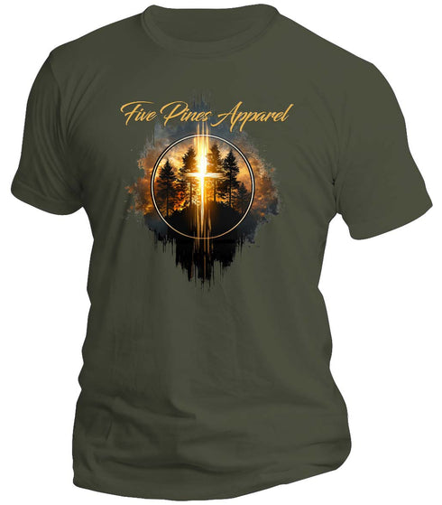 Five Pines Apparel T-Shirt – Golden Cross Edition