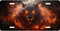 Flaming Wolf License Plate