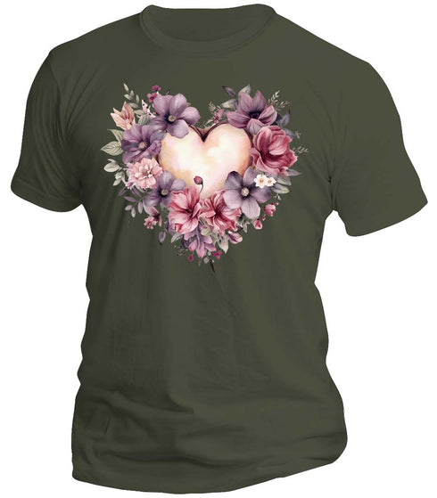 Floral Heart T-Shirt