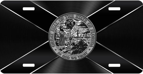Florida Black Chrome License Plate