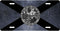 Florida Blue and Black Distressed Flag