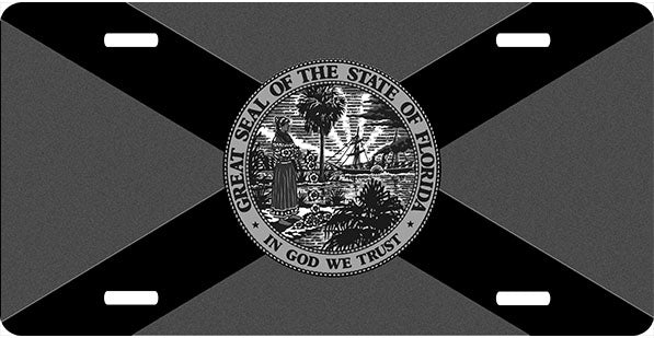 Florida Gray License Plate