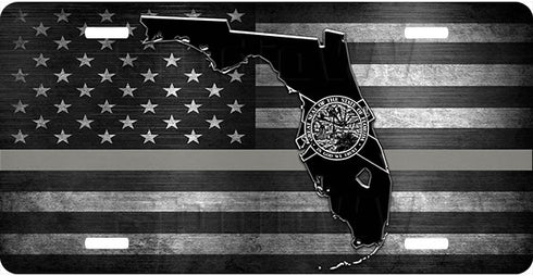 Florida Thin Line License Plate