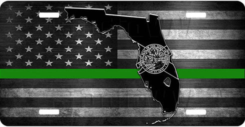 Florida Thin Line License Plate
