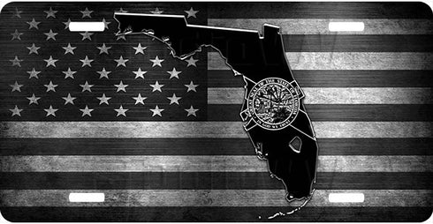 Florida Thin Line License Plate