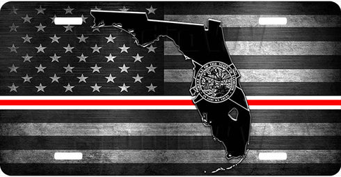 Florida Thin Line License Plate