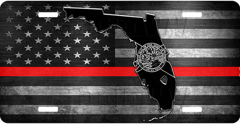 Florida Thin Line License Plate