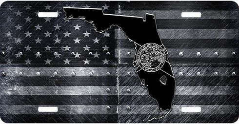 Florida Riveted License Plate