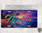 Florida Tropical Beach License Plate
