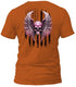 Freedom Flight Pink Skull T-Shirt (Black Flag)