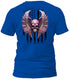 Freedom Flight Pink Skull T-Shirt (Black Flag)