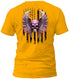 Freedom Flight Pink Skull T-Shirt (Black Flag)