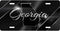 Georgia Black Chrome License Plate