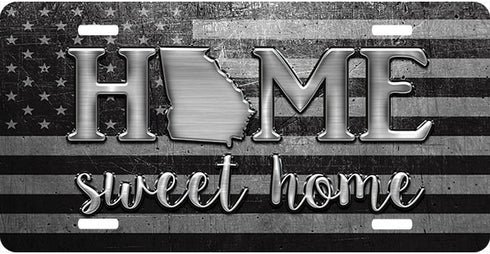 Georgia License Plate Home Sweet Home