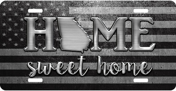 Georgia License Plate Home Sweet Home