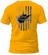 West Virginia Metal Flag T-Shirt