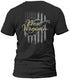 West Virginia Gold and Distressed Flag T-Shirt