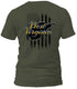 West Virginia Gold and Distressed Flag T-Shirt