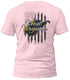West Virginia Gold and Distressed Flag T-Shirt