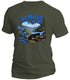 West Virginia Almost Heaven Blue ATV T-Shirt