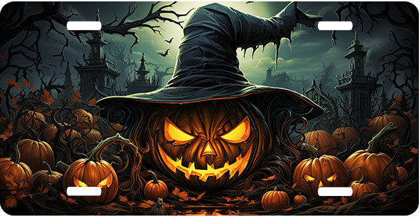 Halloween Pumpkin Patch License Plate