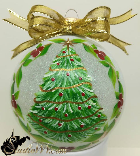 Hand Painted Ornaments First Tree