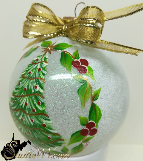 Hand Painted Ornaments First Tree
