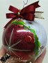 Hand Painted Ornaments Frosted Ruby North Star