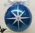 Hand Painted Ornaments Frosted Sapphire North Star