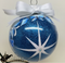 Hand Painted Ornaments Frosted Sapphire North Star