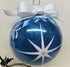 Hand Painted Ornaments Frosted Sapphire North Star