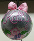 Hand Painted Ornaments Mother's Rose