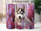 Husky Puppy 20 oz Skinny Tumbler Sublimation Design